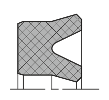 Уплотнение поршня QS01-R (K06-R)