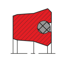 Уплотнение поршня QS02-P (K07-P)