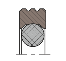 Роторное уплотнение вала RS10-F (R10-F)