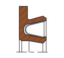 Роторное уплотнение вала RS19-F (R19-F)