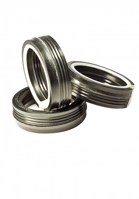 Шевронная манжета К34 30x43x19.5 NBR+хлопковая ткань NBR+ТРЕ+POM